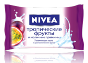 Нивея Крем-мыло Тропические фрукты и молочные протеины 90гр
