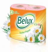 Туалетная бумага Belux 2х-сл Розовая 4рул