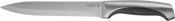 Нож LEGIONER "FERRATA" нарезочный, рукоятка с металлическими вставками, лезвие из нержавеющей стали, 200мм
