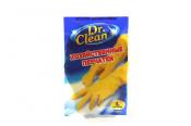 Перчатки хозяйственные "Dr. Clean", цвет: желтый, размер L