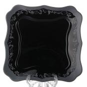 Тарелка закусочная (десертная)  Luminarc Authentic Silver Black, D=20 см