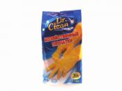 Перчатки хозяйственные "Dr. Clean", цвет: желтый, размер XL