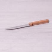 Нож универсальный из нержавеющей стали с деревянной ручкой (лезвие 12.5см, рукоятка 10.5см)
