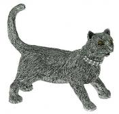 Статуэтка "Чеширский кот" с кристаллами Swarosky 13*10см (1 шт)