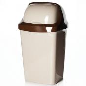Контейнер для мусора РОЛЛ ТОП, объем 25 л, 250 х 300 х 600 мм (цвет "бежевый мрамор")