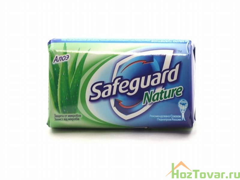 Мыло Safeguard антибактериальное, алоэ 90 гр.