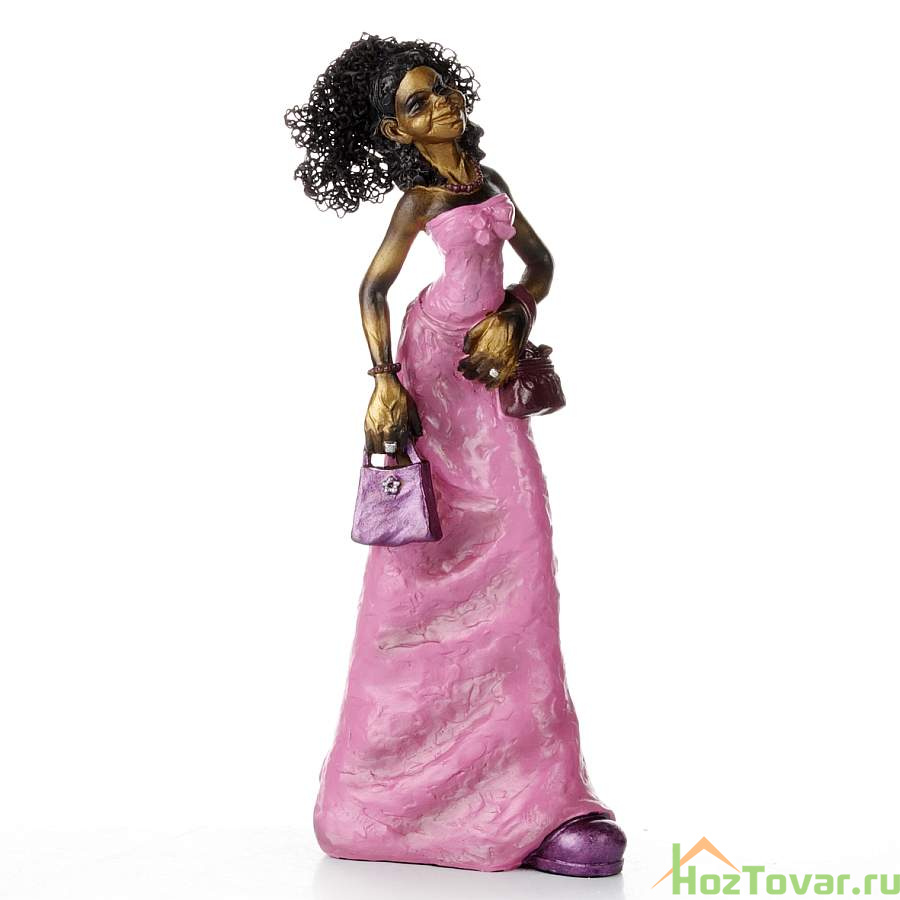 Фигурка декоративная House & Holder "Дама с сумочкой", высота 29,5 см