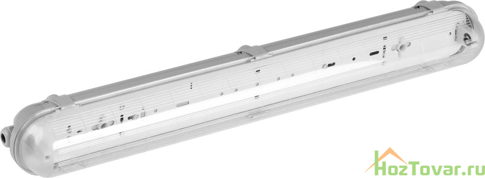 Светильник СВЕТОЗАР пылевлагозащищенный для люминесцентных ламп, Т8, IP65, G13, 1х18Вт