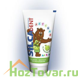Зубная паста SILCADENT Детская со вкусом ЯБЛОКА 65 гр