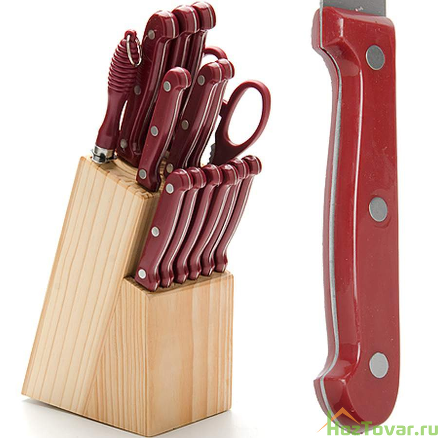 Набор ножей 15 предметов на подстав МВ