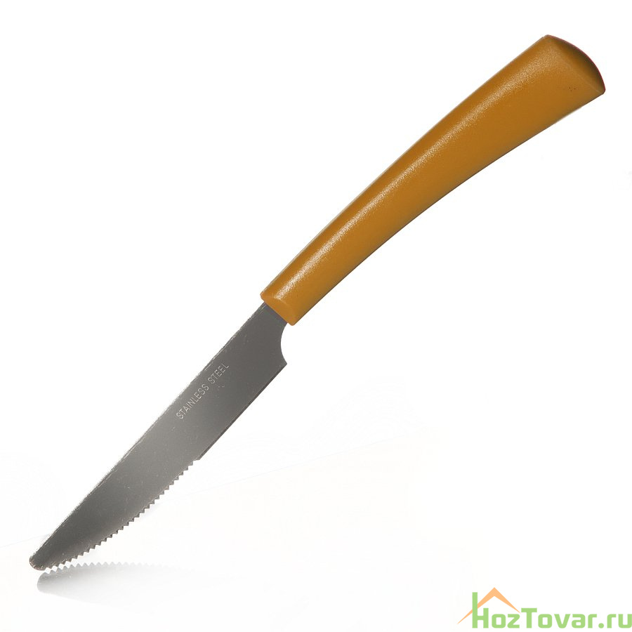 Нож столовый с оранжевой ручкой LaSella, 19 см