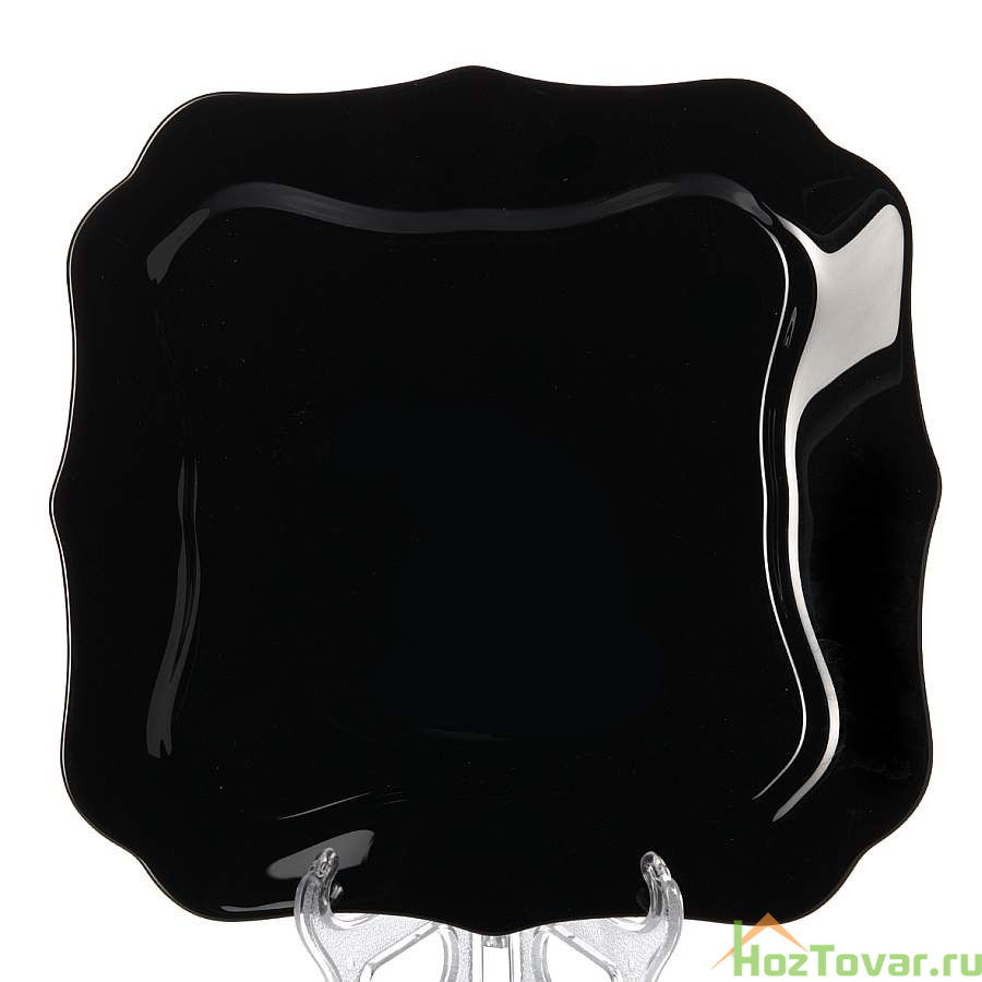 Тарелка столовая мелкая Luminarc Authentic Black, D=26 см