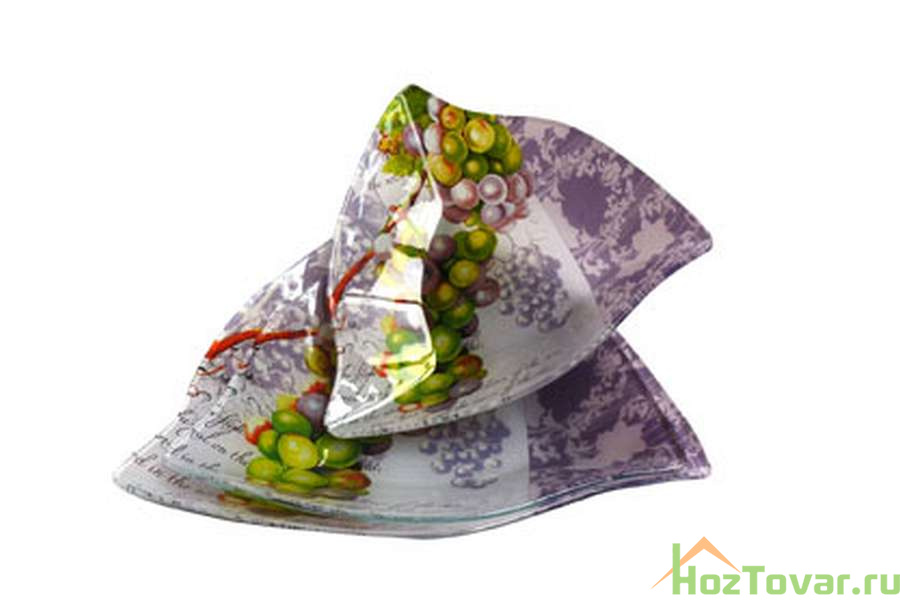 Набор 3 салатника треугольных Виноград La Vita