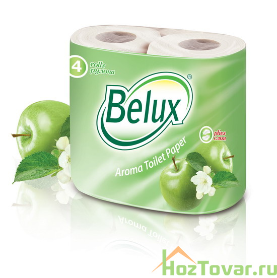 Туалетная бумага Belux 2х-сл АРОМА Яблоко 4рул