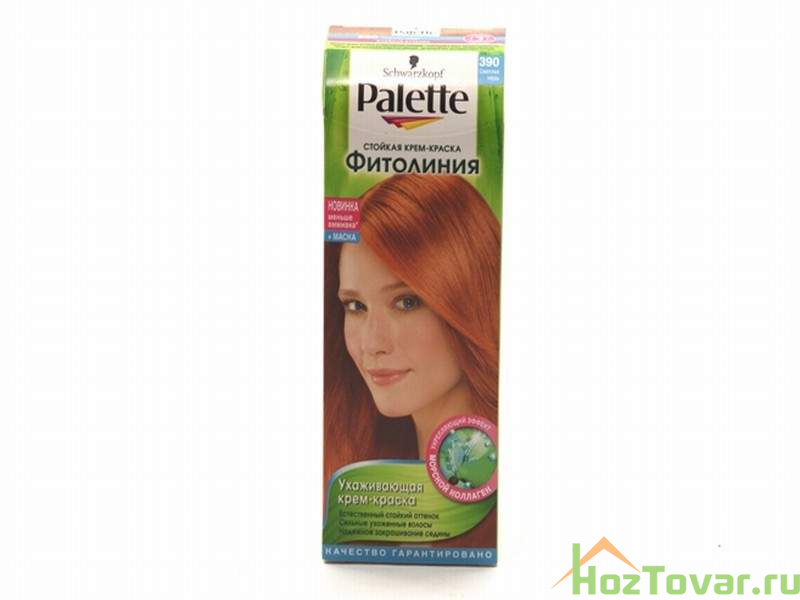 Краска для волос PALETTE Фитолиния 390 Светлая медь 50 мл