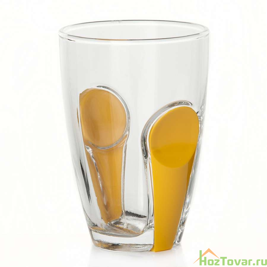 Набор стаканов 3 шт Pasabahce Snap, 260 мл (желтый пластиковый аксессуар)