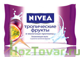 Нивея Крем-мыло Тропические фрукты и молочные протеины 90гр