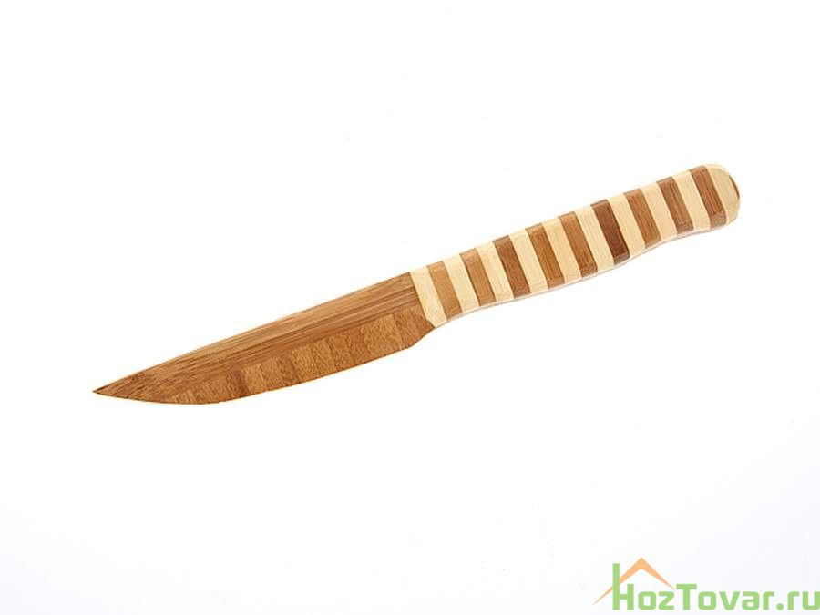 Нож кухонный 24,5*1,5*2,5см (бамбук обработанный) (упаковочный пакет с хедером)