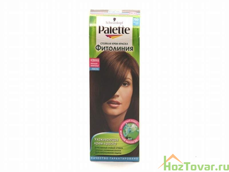 Краска для волос PALETTE Фитолиния 750 Золотистый каштан 50 мл