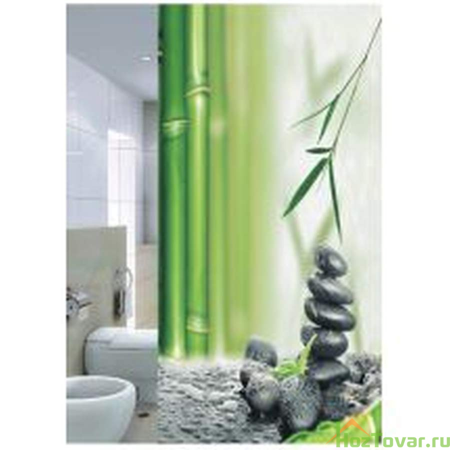 Занавес для душа Bamboo, 180х180 см (цвета в ассортименте)