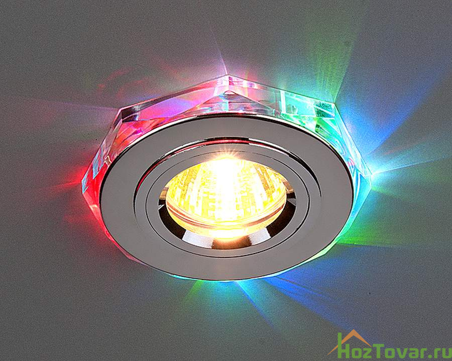 Светодиодный точечный светильник 2020/2 SL/7-LED (хром / мультиколор)