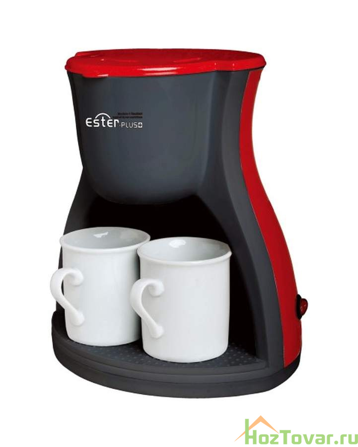 Кофеварка с 2 чашками "Ester-Plus", 240мл.