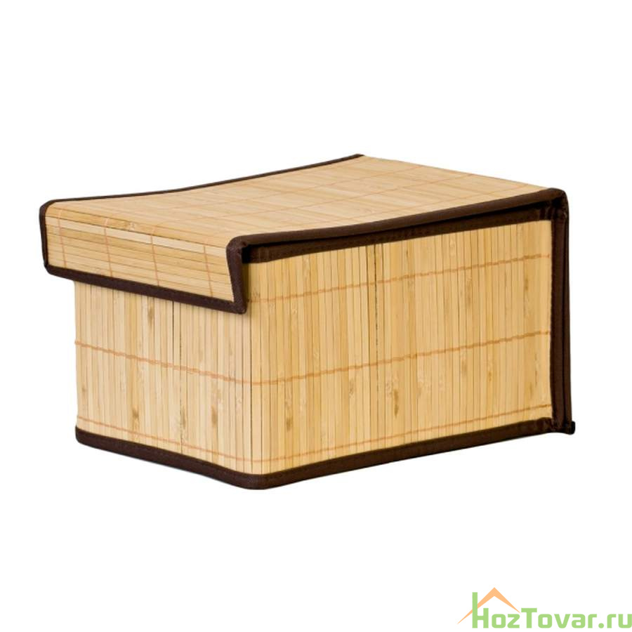 Коробка для хранения Attribute "Бамбук", 20 х 27 х 15 см