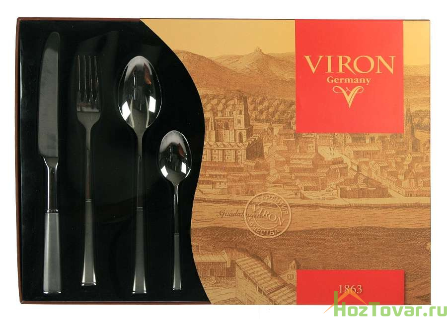Подарочный набор столовых предметов "VIRON" на 4 персоны 37*25*5см (1 шт)