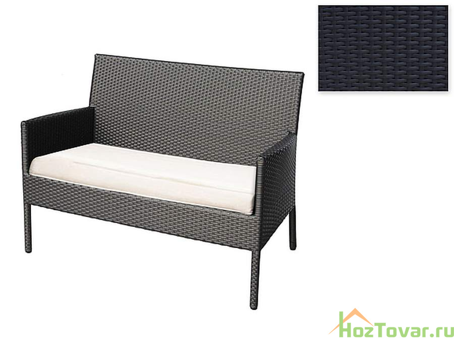 Садовая мебель: диван 2-х местный (67*110*92см) со съемным сиденьем (полиэстер наполнитель спонж) (комплектуется: 7430034, 7430036)