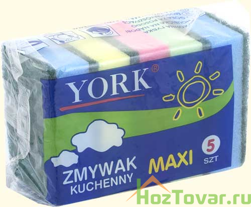 York, Maxi 5, губки для посуды