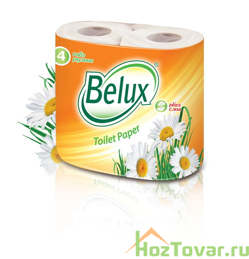 Туалетная бумага Belux 3х-сл Белая 4рул