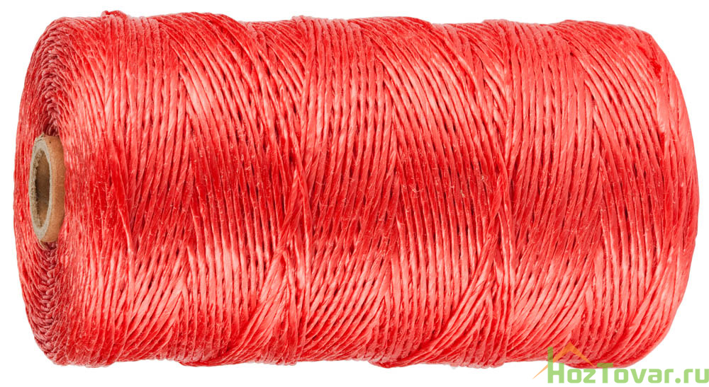 Шпагат STAYER многоцелевой полипропиленовый, d=1,5 мм, красный, 60 м, 32 кгс, 0,8 ктекс