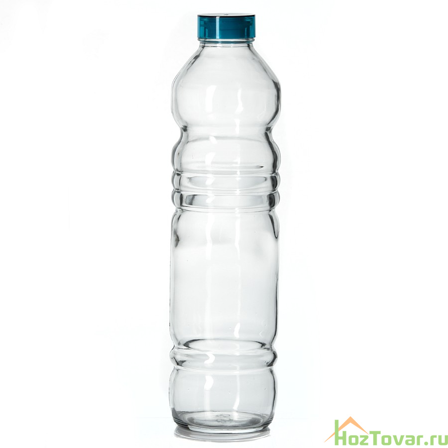 Бутылка "вита", объем 1100 мл, бирюзовая крышка с силиконовым уплотнителем