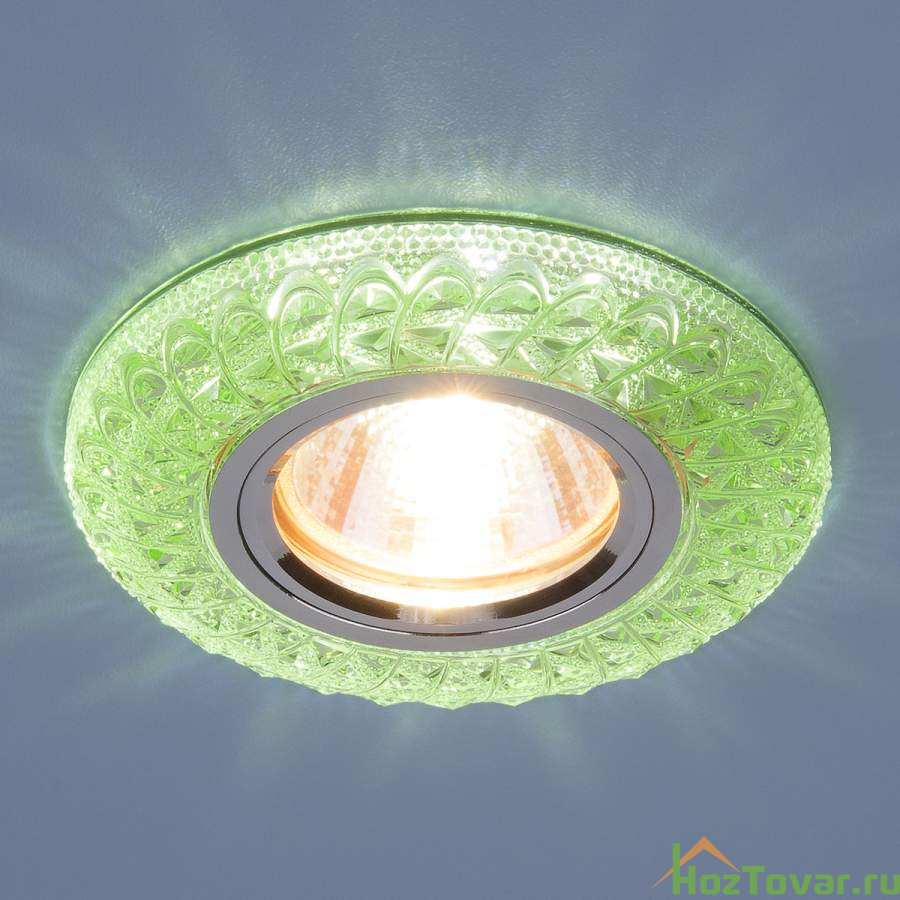 Встраиваемый потолочный светильник со светодиодной подсветкой 2180 MR16 GR зеленый