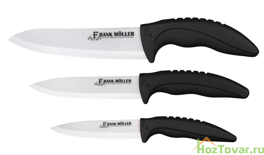 Набор керамических ножей "Frank Möller", 3 предмета