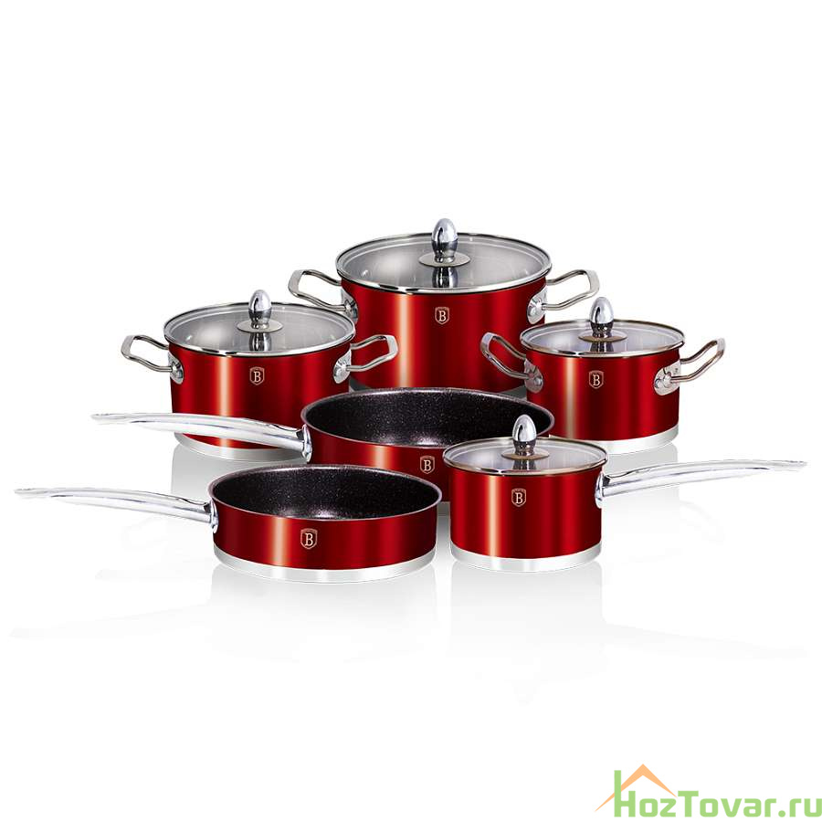 ВН-1321 Metallic red Passion Collection Набор посуды 10пр