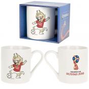 Кружка фарфоровая "ЧМ 2018 Англия", объем 480 мл (подарочная упаковка)