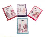Зеркало карманное 7*11см МИКС (уп.4/288шт.) A,B,C,D