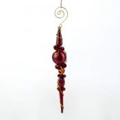 Подвеска House & Holder Сосулька 22 х 4 см (красная)