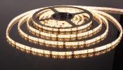 Светодиодная лента 3528/60 LED 4.8W IP65 [белая подложка] теплый белый свет, 5 м (цена за 5 м)