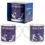 Кружка фарфоровая "ЧМ 2018", объем 420 мл (подарочная упаковка)