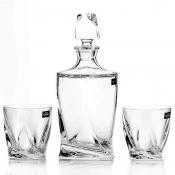 Набор для виски Crystalite Bohemia "Квадро", 3 предметов