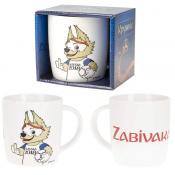 Кружка фарфоровая "ЧМ 2018", объем 380 мл (подарочная упаковка)