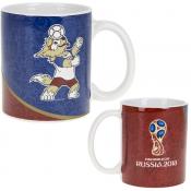 Кружка керамическая "ЧМ 2018", объем 330 мл (транспортная упаковка)