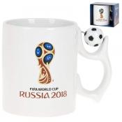 Кружка керамическая "ЧМ 2018", объем 330 мл (подарочная упаковка)