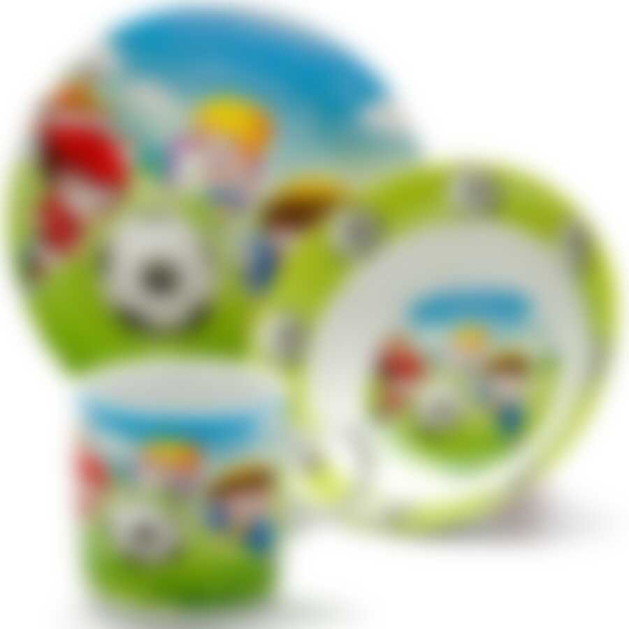 Набор детской посуды Loraine Футбол, 3 предмета