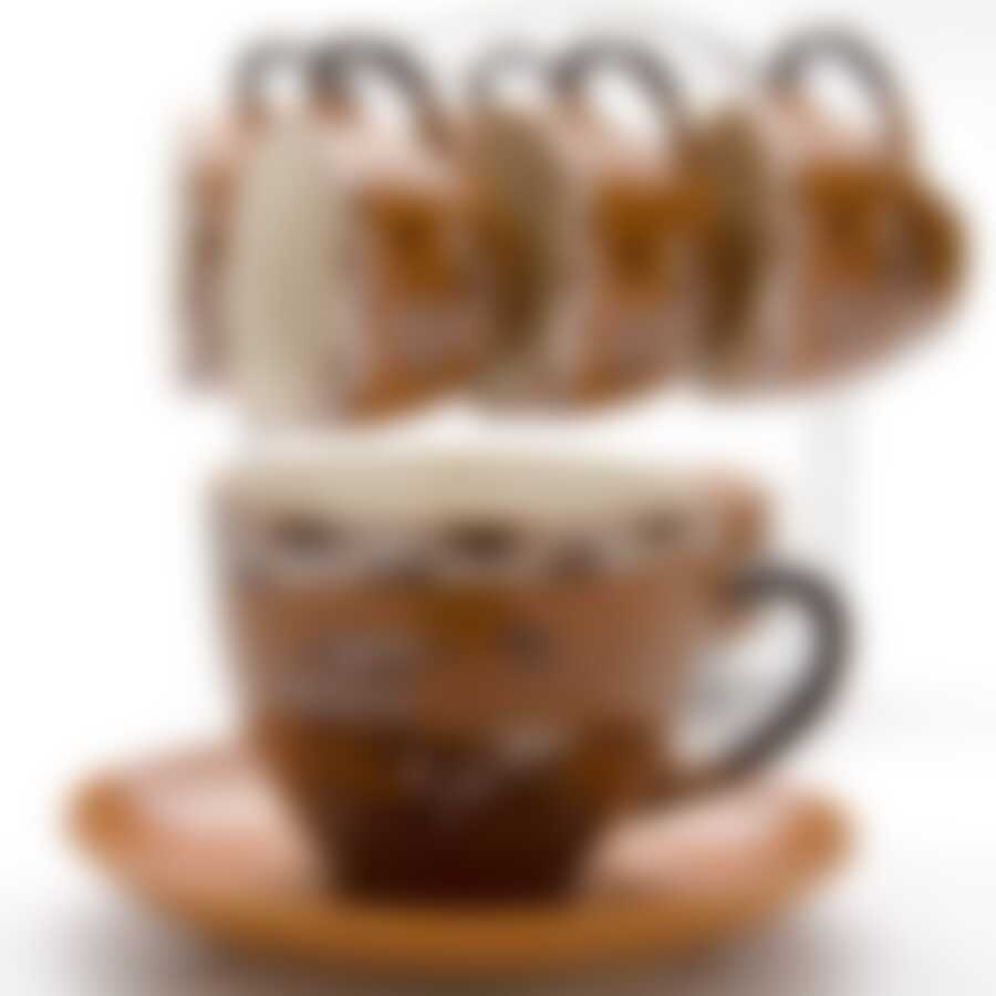 Набор кофейный на 6 персон Loraine Coffee, 220 мл на металлической подставке