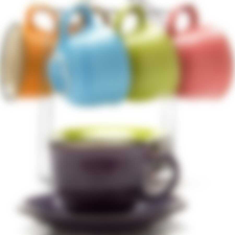 Чайный набор на 6 персон Loraine Сияние, 220 мл на металлической подставке