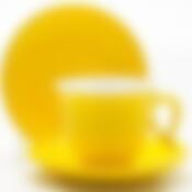 Набор чайный на 2 персоны Loraine Радуга желтая, 220 мл