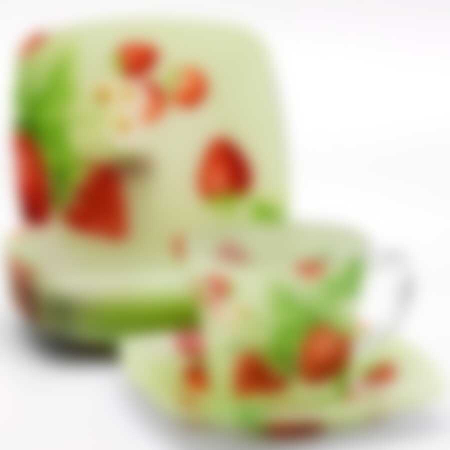 Чайный набор на 6 персон Loraine Лесная Клубника, 200 мл